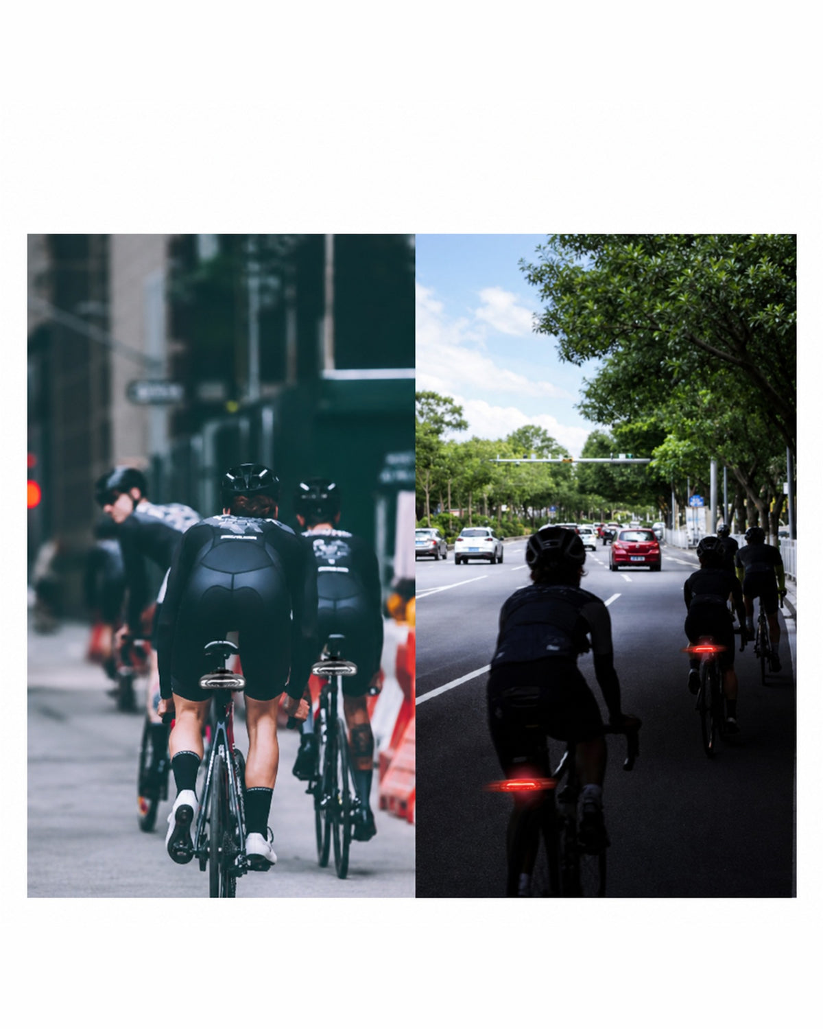 Brake-sensing alarm tail light improving bicycle visibility on the road