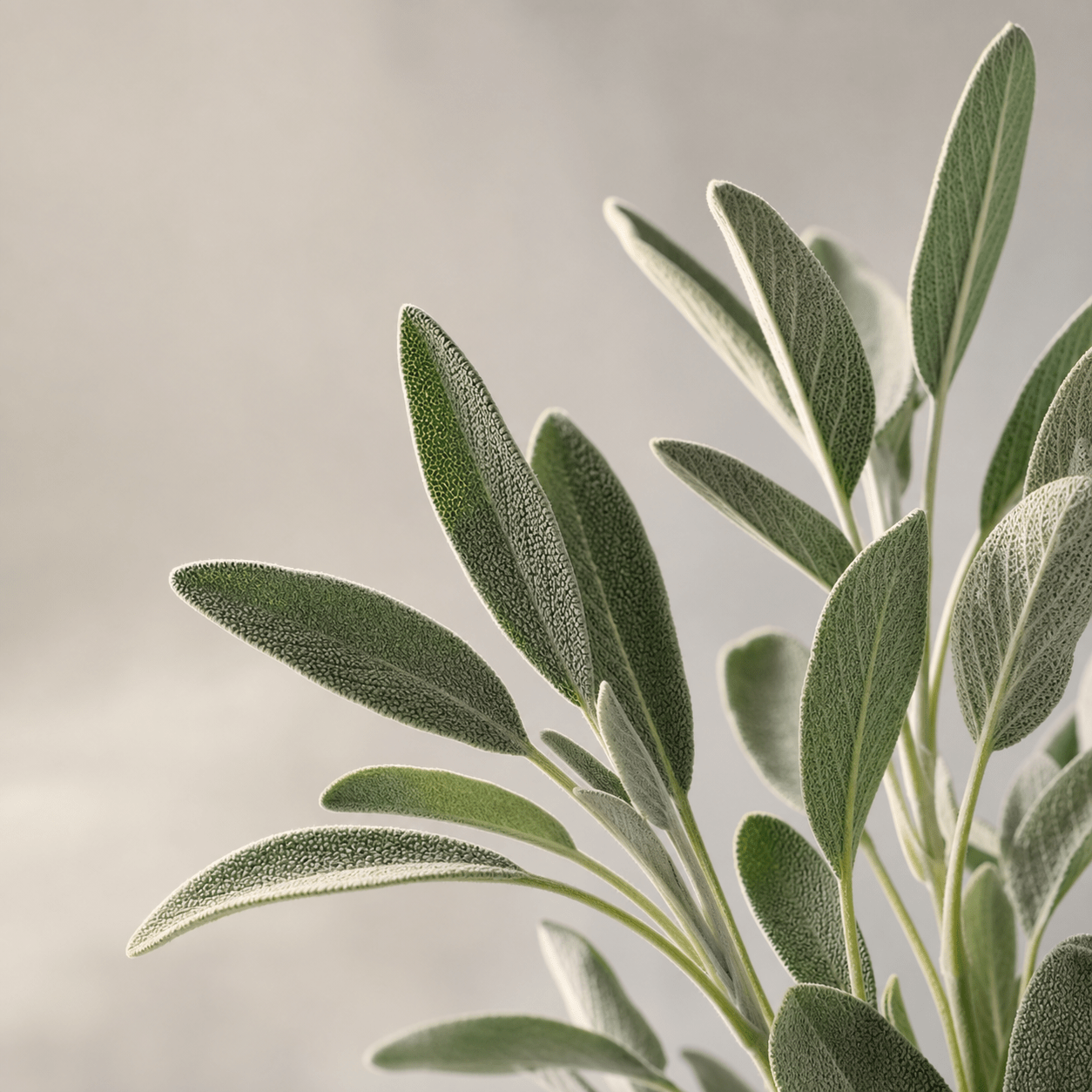 Sage leaves representing the Sage helmet dryer scent pad option