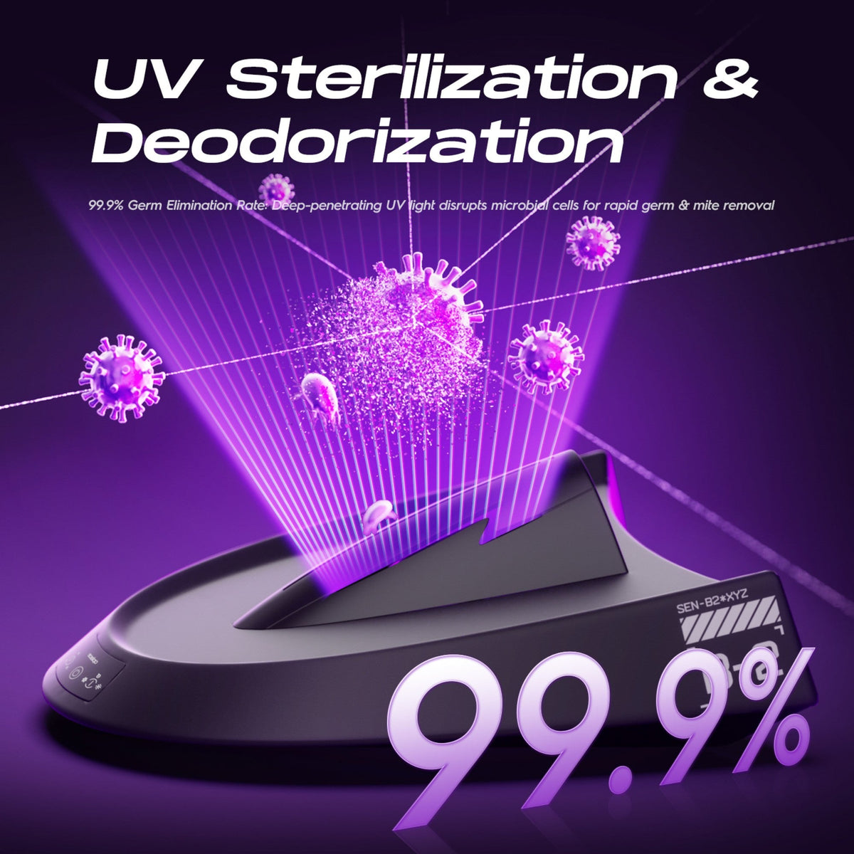 Smart Helmet and Gear Dryer Pro with UV sterilization and deodorization graphic